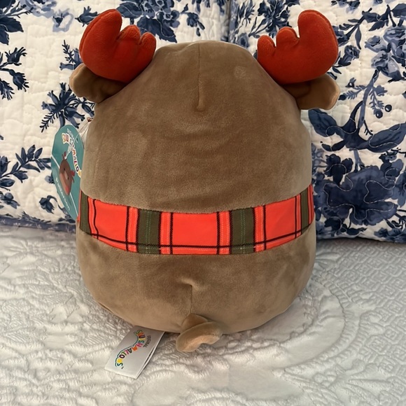 🫎 Squishmallows Patterson the Moose 🫎 with Orange/Green Scarf 🧣 BNWT 7.5” - Picture 4 of 4